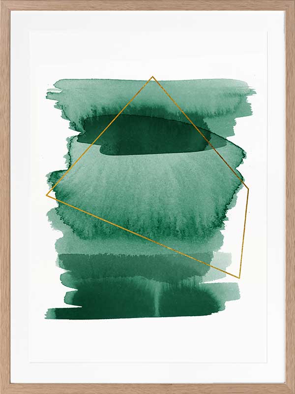 Greenset Poster Framed Art Print