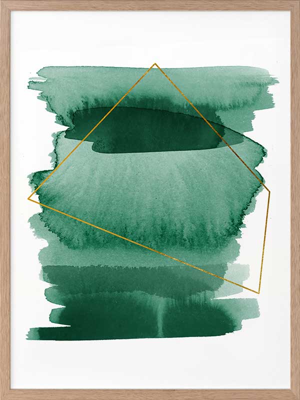 Greenset Poster Framed Art Print