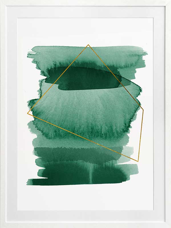 Greenset Poster Framed Art Print