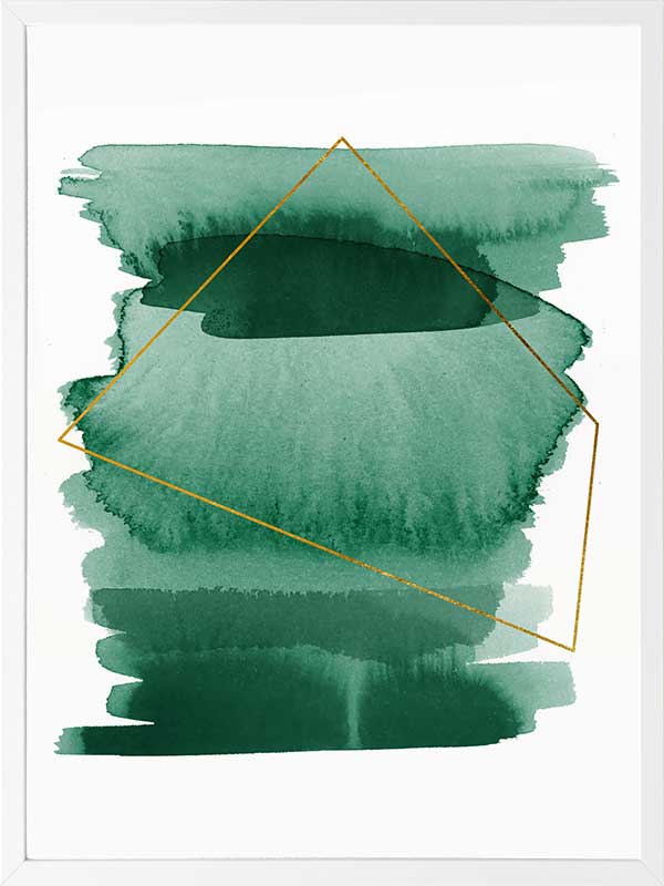 Greenset Poster Framed Art Print