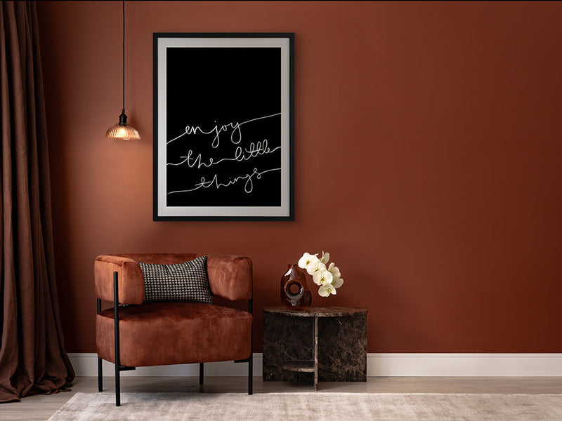 Enjoy the little things Poster Framed Art Print | Lifestyle