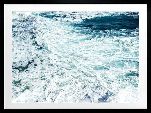 Wavebreak Poster Framed Art Print