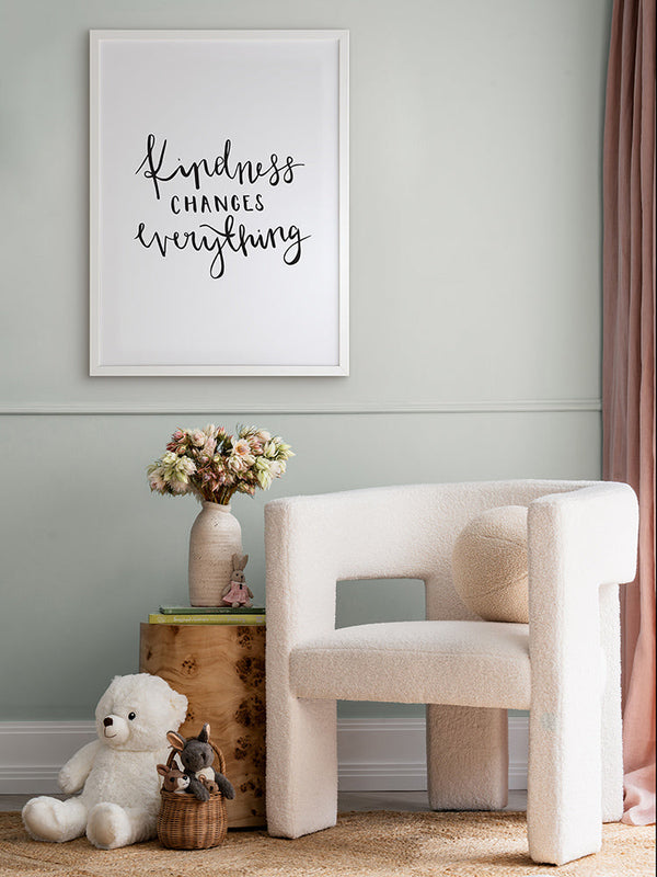 Kindness Poster Framed Art Print | Lifestyle
