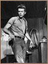 James Dean Mono Canvas Art Print