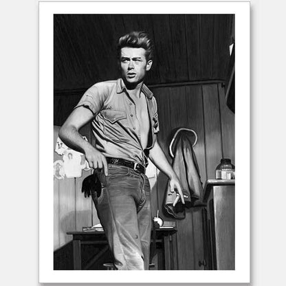 James Dean Mono Unframed Art Print