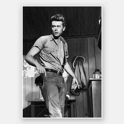 James Dean Mono Unframed Art Print