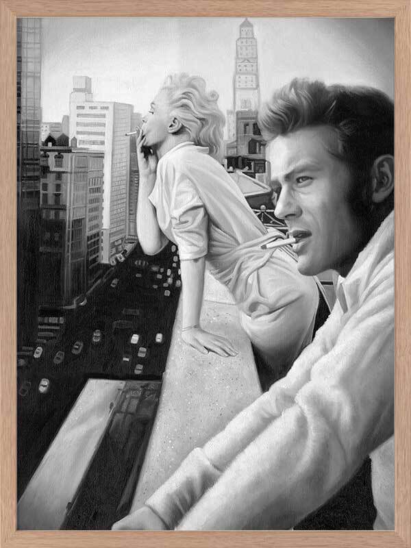 James and Marilyn Mono Poster