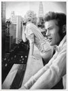 James and Marilyn Mono Canvas Art Print
