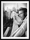 James and Marilyn Mono Poster Framed Art Print