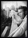 James and Marilyn Mono Poster Framed Art Print