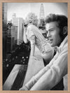 James and Marilyn Mono Poster Framed Art Print