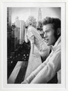 James and Marilyn Mono Poster Framed Art Print