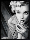 Marilyn Mono Poster Framed Art Print