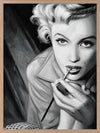Marilyn Mono Poster Framed Art Print