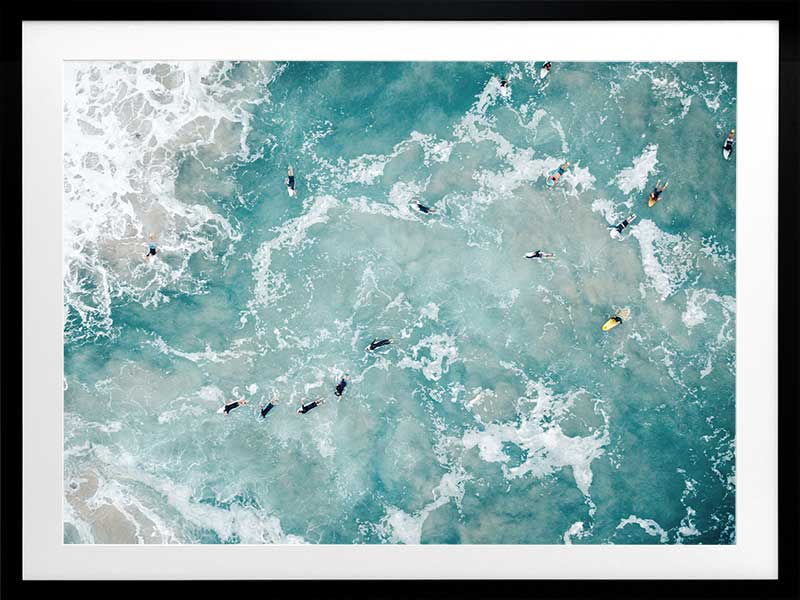 Surf's Up Poster Framed Art Print