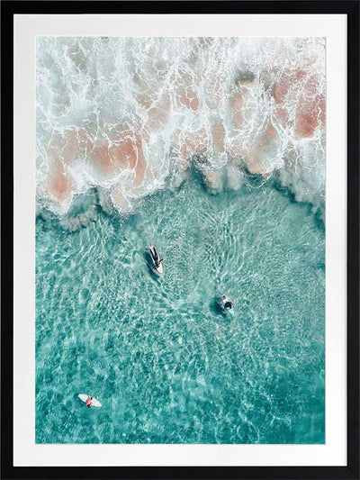 Hang Ten Poster Framed Art Print
