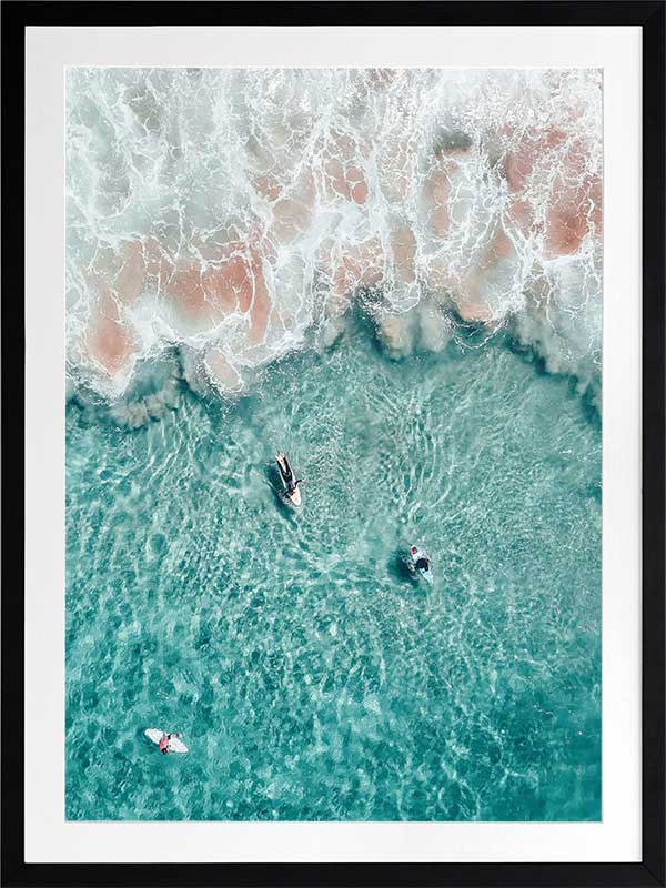 Hang Ten Poster Framed Art Print