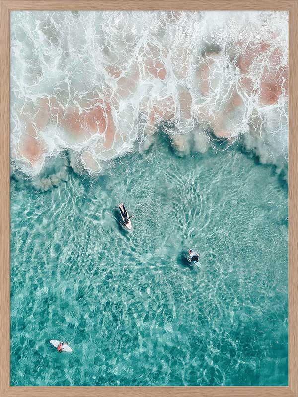 Hang Ten Poster Framed Art Print