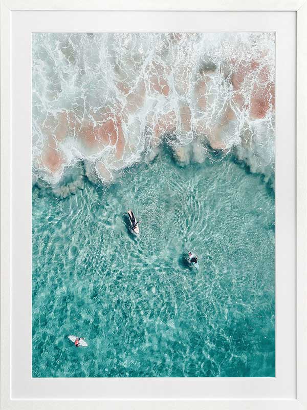 Hang Ten Poster Framed Art Print