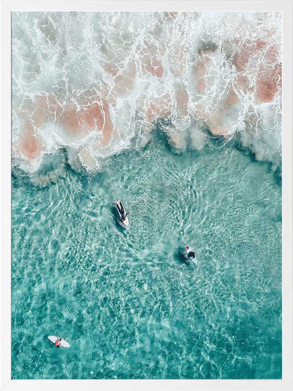 Hang Ten Poster Framed Art Print