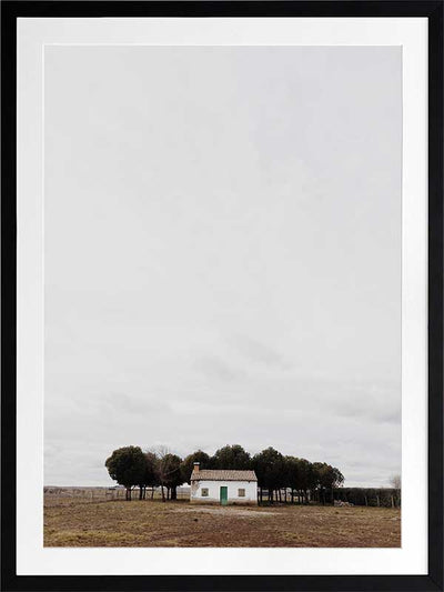 Little Cottage Poster Framed Art Print