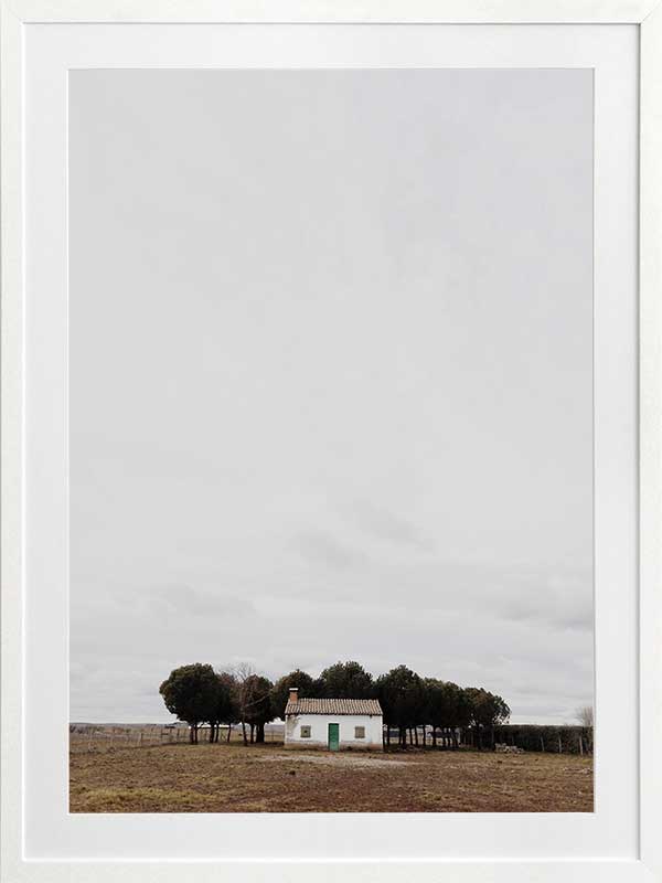 Little Cottage Poster Framed Art Print