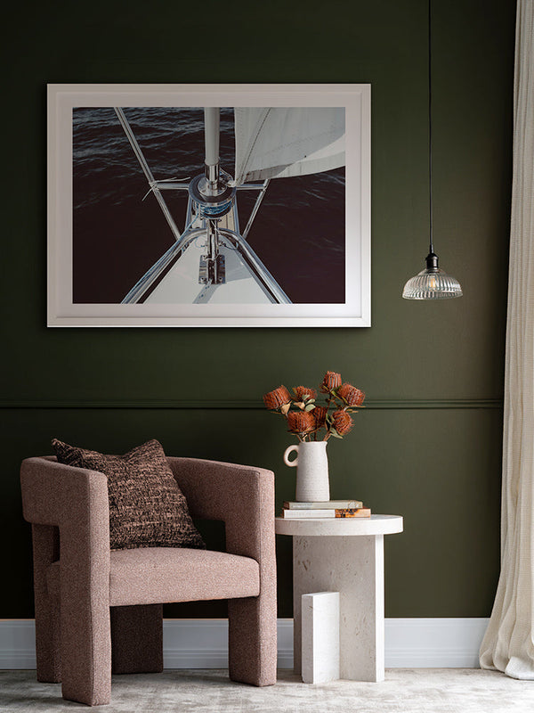 Half Mast Poster Framed Art Print | Lifestyle