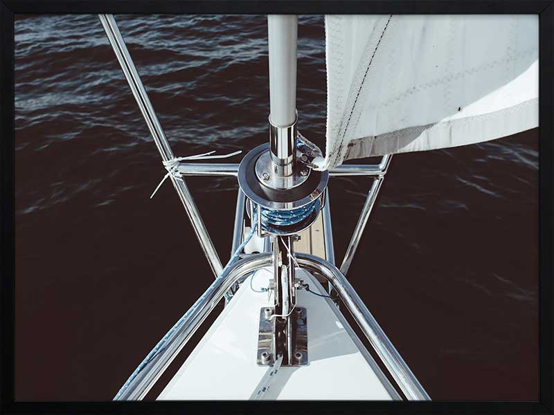 Half Mast Poster Framed Art Print