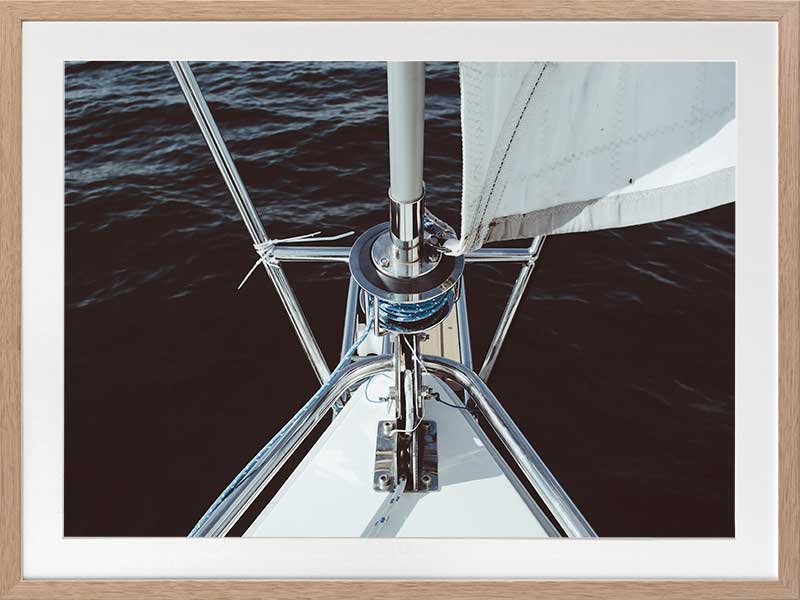 Half Mast Poster Framed Art Print