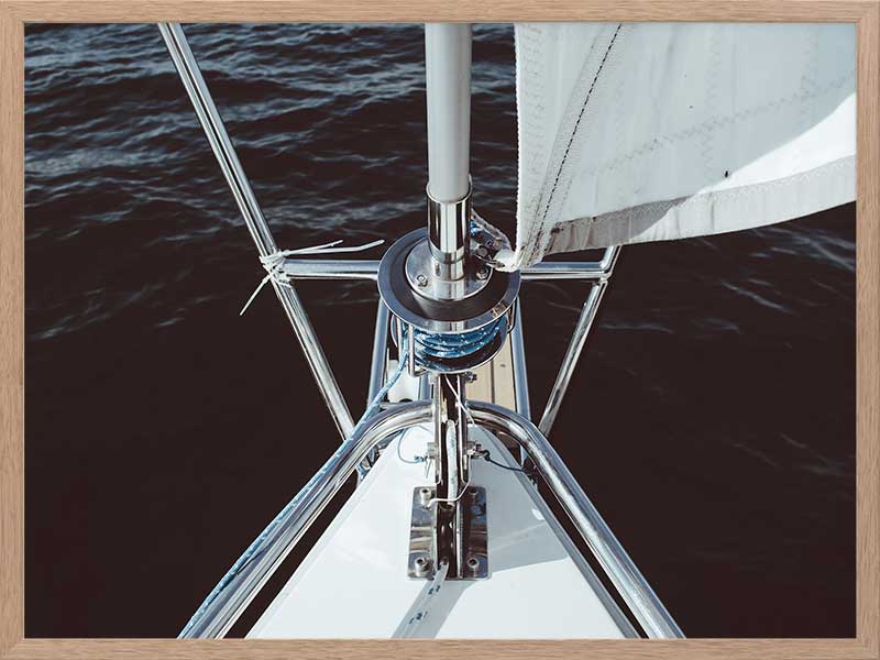 Half Mast Poster Framed Art Print