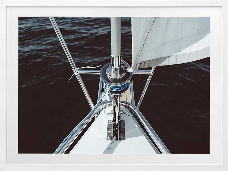 Half Mast Poster Framed Art Print