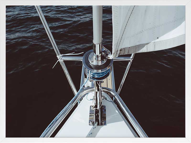 Half Mast Poster Framed Art Print