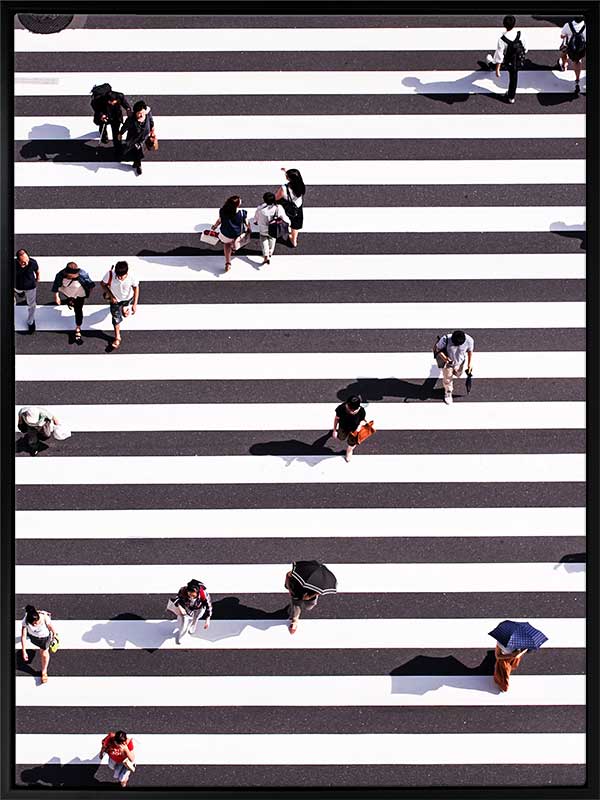 Pedestrian Canvas Art Print