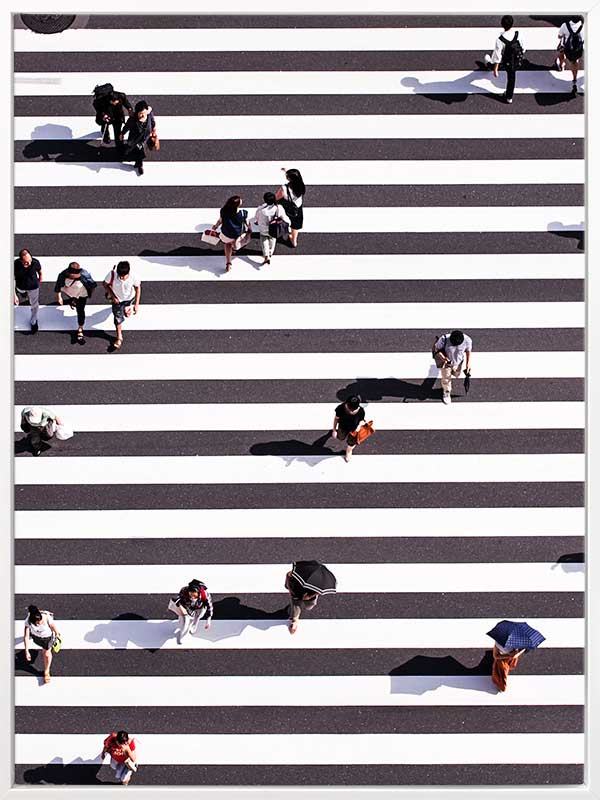 Pedestrian Canvas Art Print