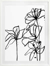 Ink Flowers I Poster Framed Art Print