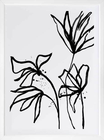 Ink Flowers II Poster