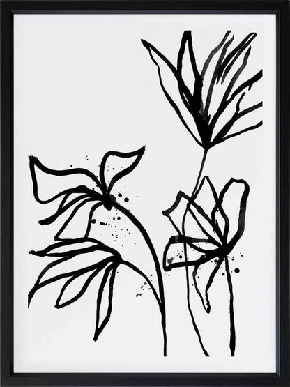 Ink Flowers II Poster