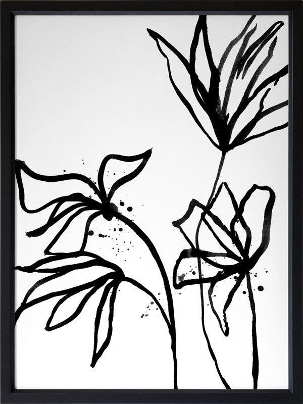 Ink Flowers II Poster