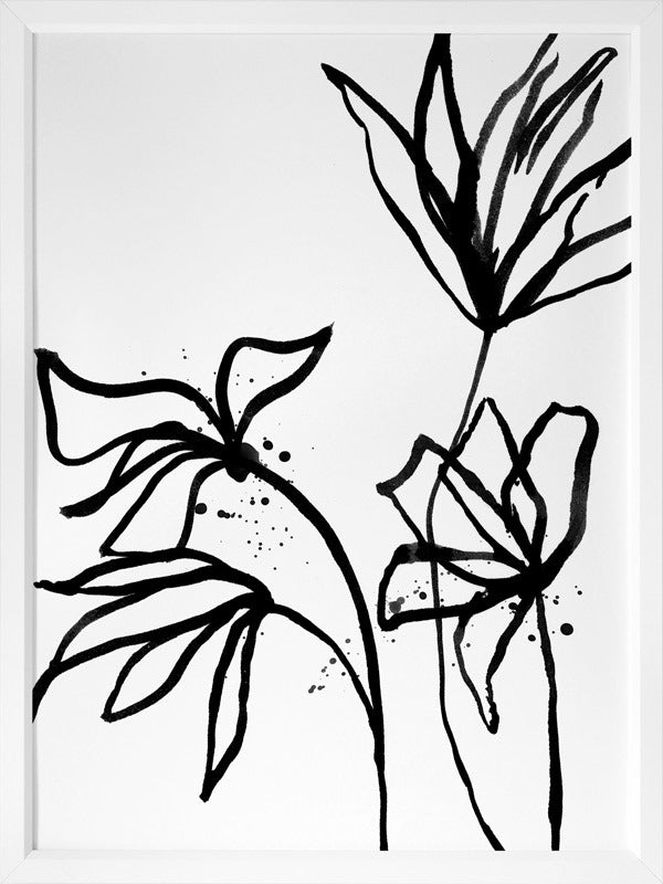 Ink Flowers II Poster