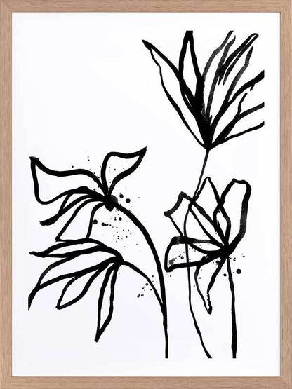 Ink Flowers II Poster