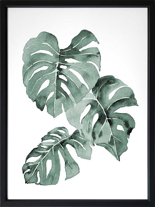 Zulu Monstera Framed Art Print
