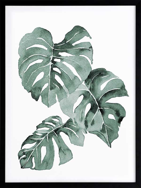 Zulu Monstera Framed Art Print