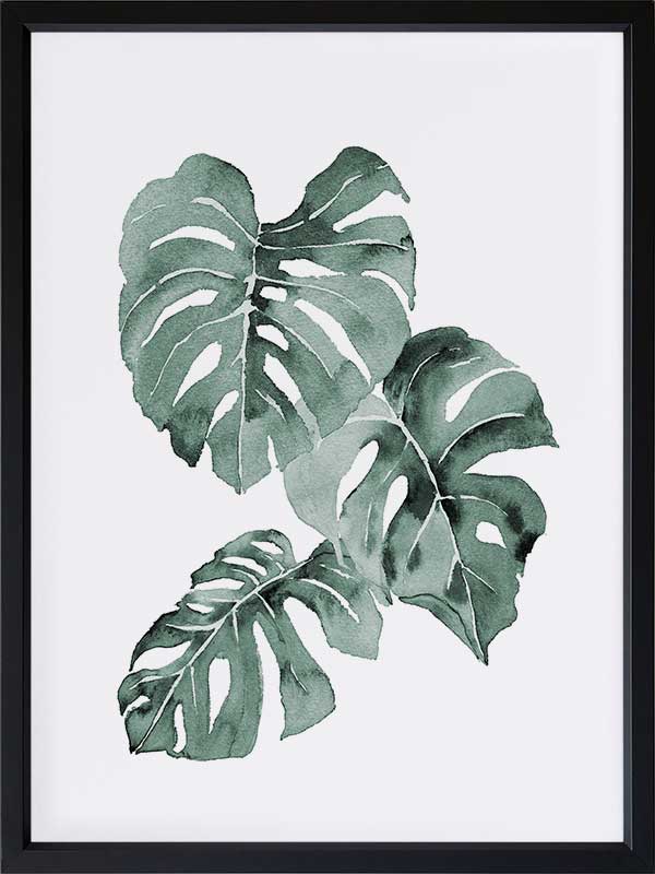 Zulu Monstera Framed Art Print