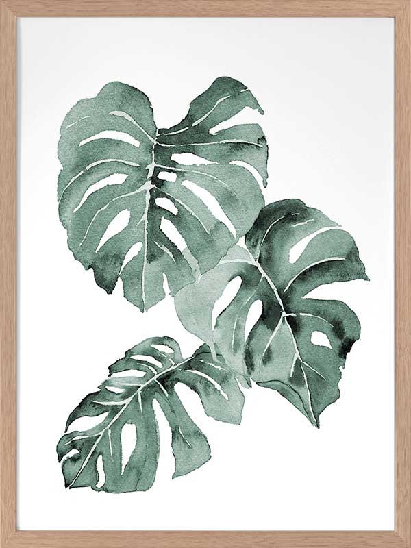 Zulu Monstera Framed Art Print