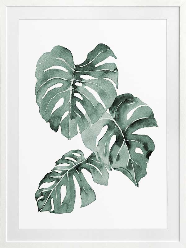 Zulu Monstera Framed Art Print
