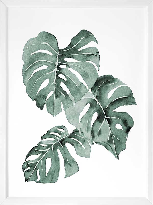 Zulu Monstera Framed Art Print