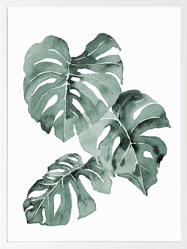 Zulu Monstera Framed Art Print