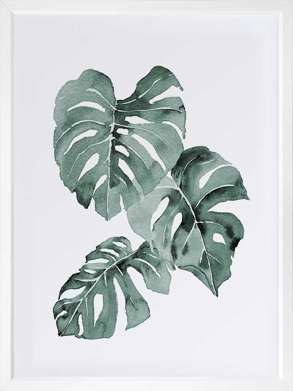 Zulu Monstera Framed Art Print
