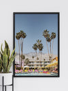 Poolside at the Saguaro Poster Framed Art Print | Lifestyle