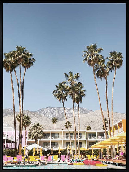 Poolside at the Saguaro Canvas Art Print